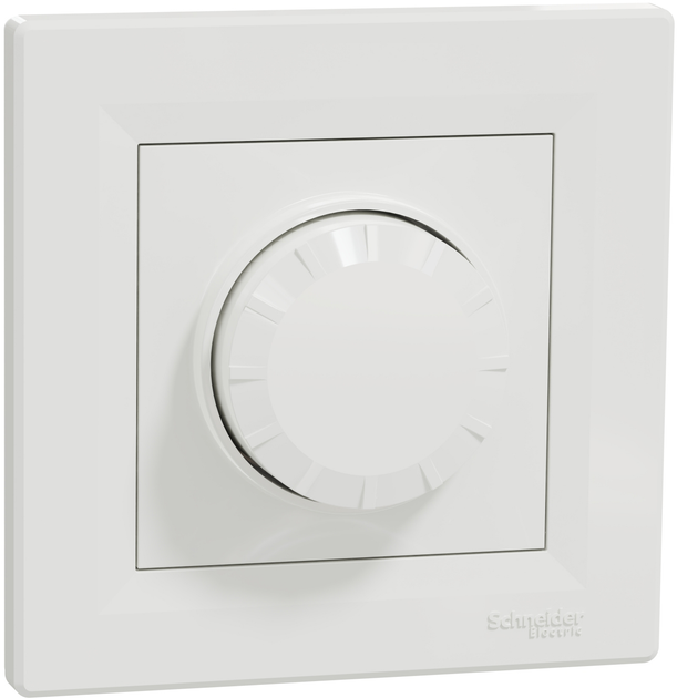Димер поворотний ЛЕД RC 3-370 Вт, Schneider Electric "Asfora" Білий (EPH6800121) - зображення 1