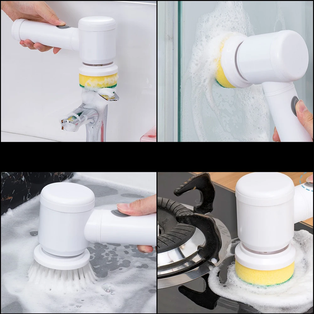 Електрична щітка для збирання 3в1 Magic Brush / Бездротова акумуляторна щітка для чищення та збирання - Фото 4 Електрична щітка для збирання 3в1 Magic Brush / Бездротова акумуляторна щітка для чищення та збирання - зображення 4