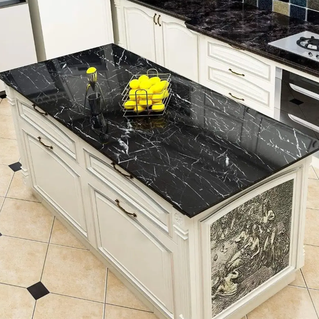 Самоклеящаяся пленка под мрамор 5м х 60см Kitchen Sticker / Кухонная пленка самоклейка / Мраморная пленка - изображение 9