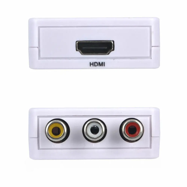 Переходник с HDMI на AV, 1080P, RCA тюльпаны / Конвертер разветвитель видеосигнала / Адаптер видеосигнала - Фото 3 Переходник с HDMI на AV, 1080P, RCA тюльпаны / Конвертер разветвитель видеосигнала / Адаптер видеосигнала - изображение 3