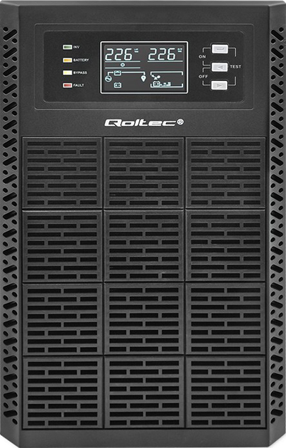 ИБП Qoltec Pure Sine Wave 3000VA 3000W LCD USB (5901878522821) - изображение 3
