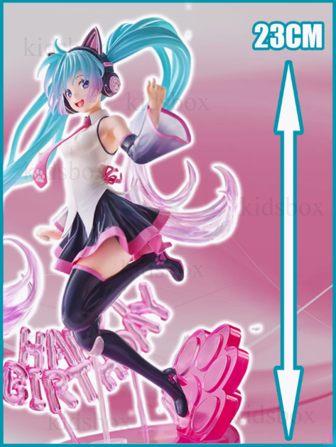 Фигурка Хатсуне Мику Хацунэ Hatsune Miku аниме игровая игрушка День Рождения 23 см - изображение 2