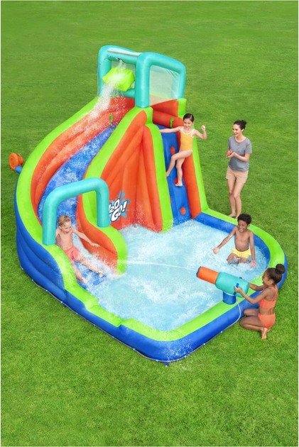 Надувний ігровий майданчик Bestway Turbo Splash Mega Water Park (6941607349885) - зображення 10