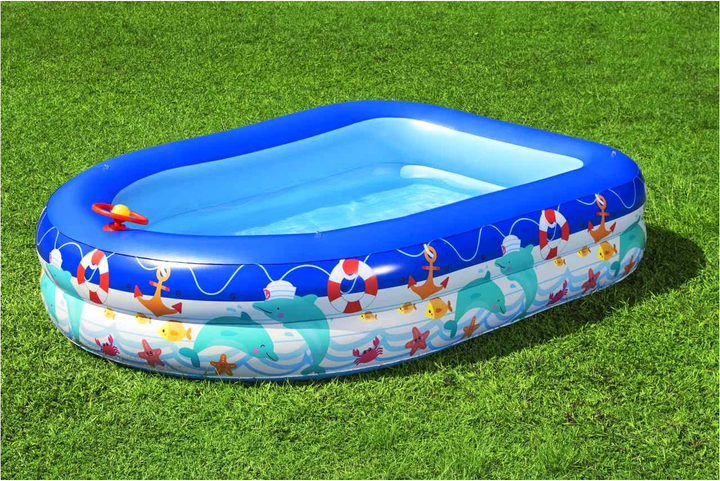 Надувний басейн Bestway з балдахіном Ocean 213 x 155 см (6941607312643) - зображення 7