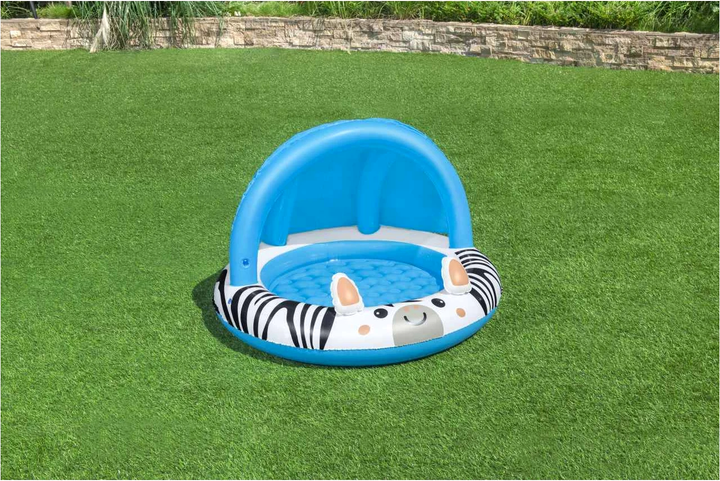 Basenik dmuchany Bestway z daszkiem Zebra 91 cm (6941607325490) - obraz 3