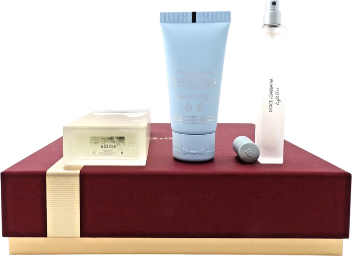 Zestaw damski Dolce&Gabbana The One Light Blue Woda toaletowa 100 ml + Krem do ciała 50 ml + Woda toaletowa 10 ml (8054754400670) - obraz 4
