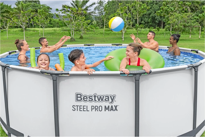 Басейн на стійках Bestway Steel Pro Max + 5-в-1 + аксесуари 396 x 122 см 13 FT (6941607327746) - зображення 6