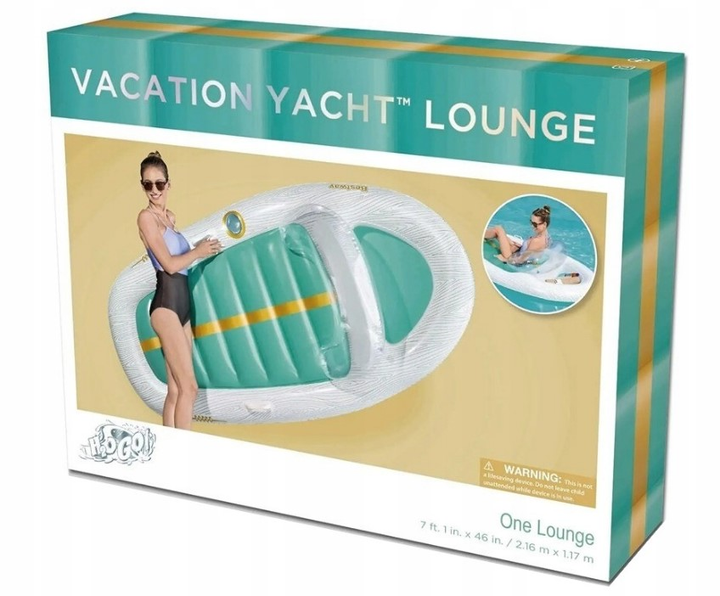 Materac dmuchany Bestway Vacation Jacht B43650 216 x 117 cm (6941607331835) - obraz 10