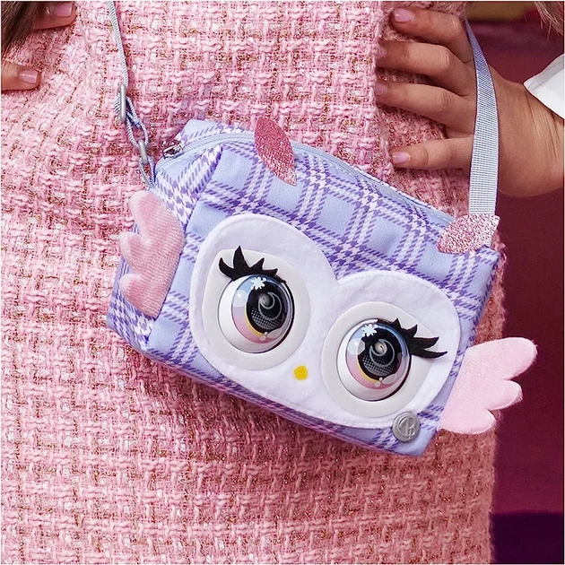 Сумочка с глазками интерактивная Purse Pets Hoot Couture Owl Spin Master сова нежно-фиолетовый - изображение 2