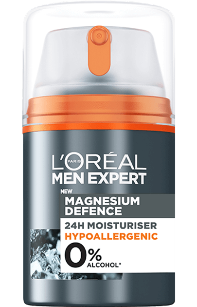 Krem do twarzy nawilżający L'Oreal Paris Men Expert Magnesium Defence 24H na dzień 50 ml (3600524030186) - obraz 1