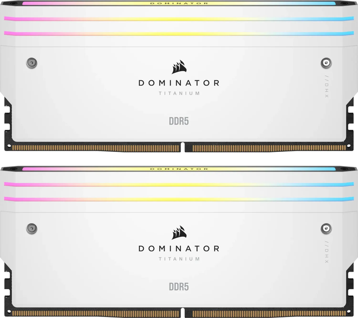 Pamięć RAM Corsair DDR5-6400 98304MB PC5-51200 (Kit of 2x49152) Dominator Titanium White (CMP96GX5M2B6400C32W) - obraz 3