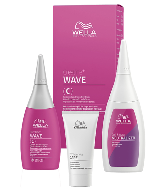 Набір засобів для завивки Wella Professionals Creatine+ Wave C для фарбованого та чутливого волосся (8005610438634) - зображення 1