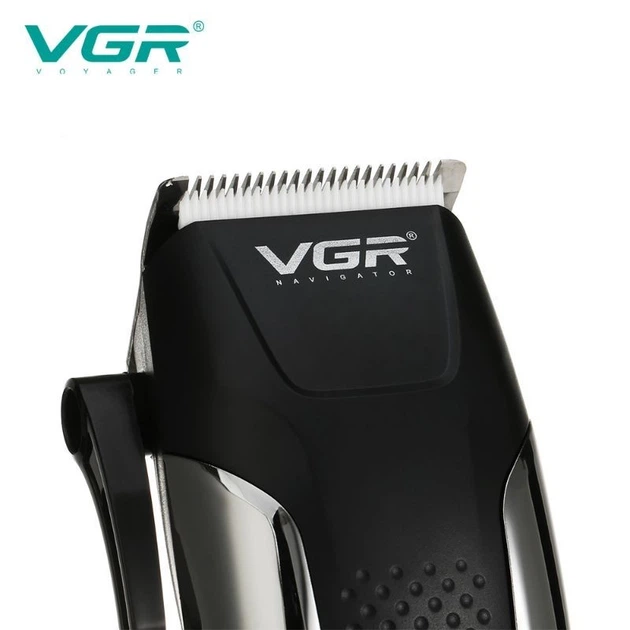 Профессиональная машинка для стрижки волос и бороды VGR V-120 Pro Черный + Ножницы - изображение 5
