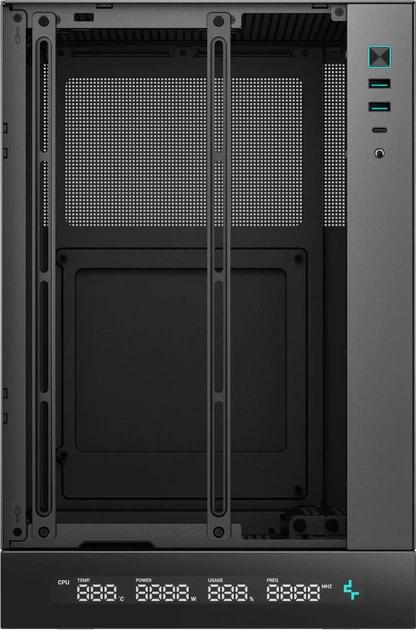 Корпус DeepCool CH170 Digital Black (R-CH170-BKNPI0D-G-1) - зображення 9
