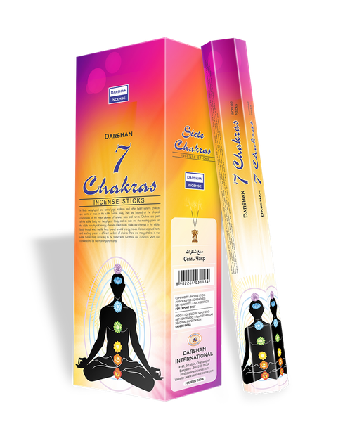 Благовония 7 Chakras (Семь Чакр) - Фото 1 Благовония 7 Chakras (Семь Чакр) - изображение 1