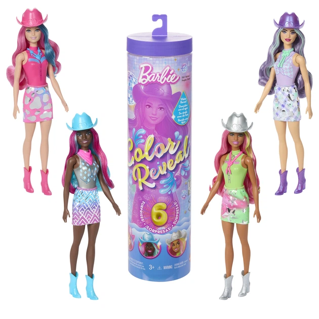 Лялька-сюрприз Barbie Color Reveal Зірки диско JCP01 (194735273966) - зображення 2