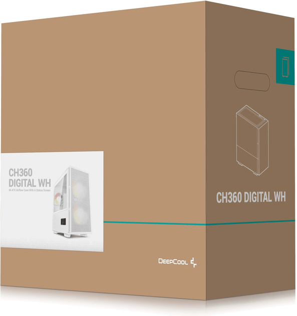 Корпус DeepCool CH360 Digital White (R-CH360-WHAPE3D-G-1) - изображение 14