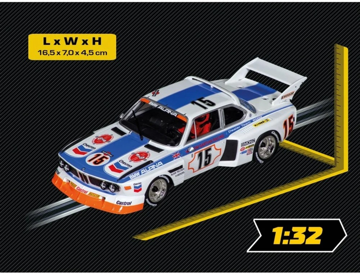 Auto Carrera Digital 132 BMW 3.5 CSL No.15 (32028) - obraz 3