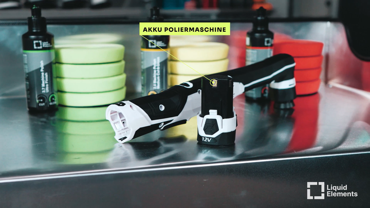 Машинка полировальная аккумуляторная Liquid Elements A1000 V4 Mini Akku - эксцентриковая 3мм/8мм/роторная - изображение 5