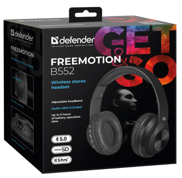 Гарнітура Defender FreeMotion B552 Black (63552) (63552) - зображення 7