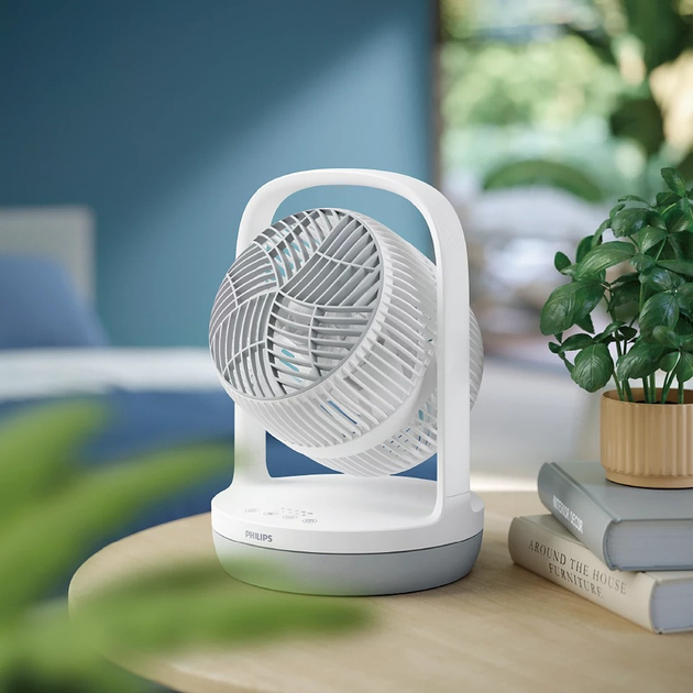 Настільний вентилятор Philips Білий CX2050/00 - зображення 5