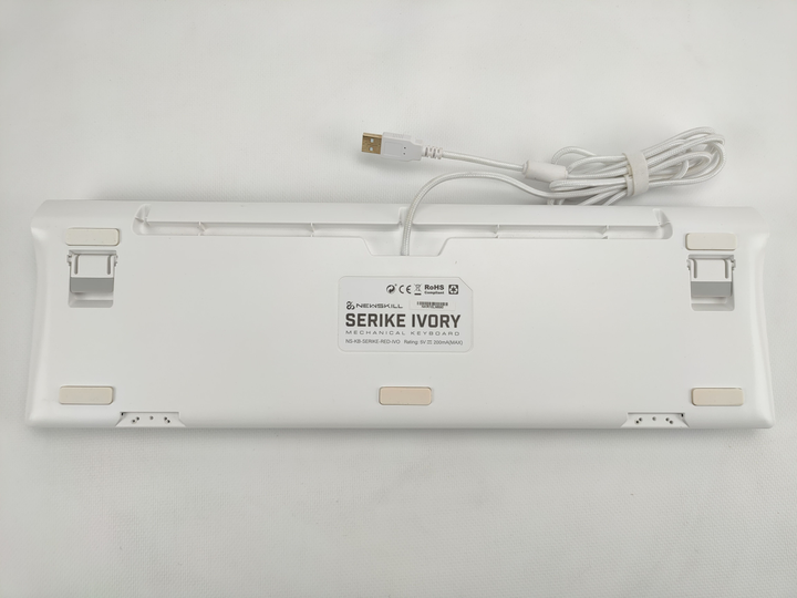 Игровая клавиатура Newskill Serike lvory / Механическая / Outemu Red / RGB подсветка / UKR / White Б/В - изображение 9