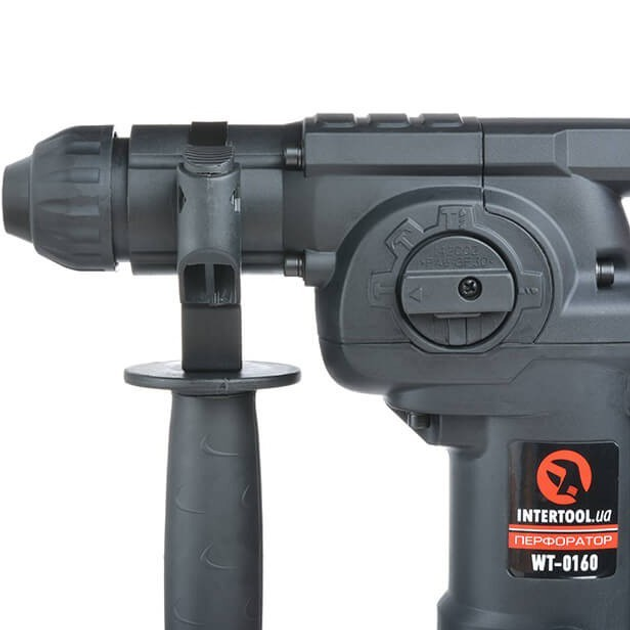 Перфоратор бочковий Intertool Sds-Plus 900 Вт 3 режими 3.5 Дж регулювання обертів 930 об/хв 5100 уд/хв кабель 4 м кейс 5.75 кг (000065777) - зображення 4