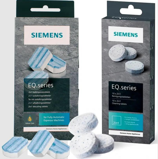 Набір таблеток для кавомашини Siemens (від накипу Siemens TZ80002A і від масел Siemens TZ80001A) - зображення 2