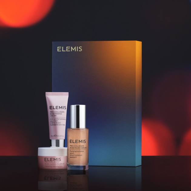 Набір косметики для догляду Elemis The Pro-Collagen Rose Icons Бальзам очищувальний 20 г + Сироватка 30 мл + Денний крем 15 мл (641628892075) - зображення 3