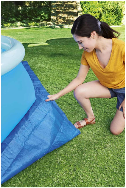 Mata pod basen ogrodowy Bestway Ground Cloth 244 cm/8 FT 274 x 274 cm (6941607354520) - obraz 4