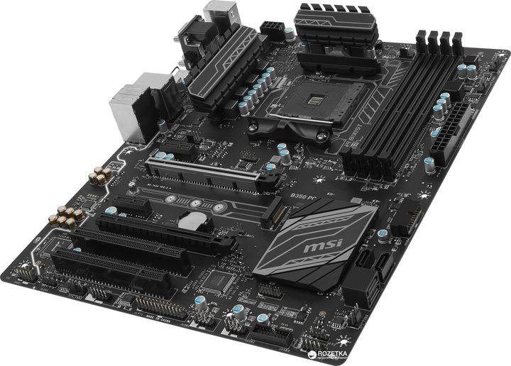 Материнська плата MSI B350 PC Mate (sAM4, AMD B350, PCI-Ex16) - зображення 4