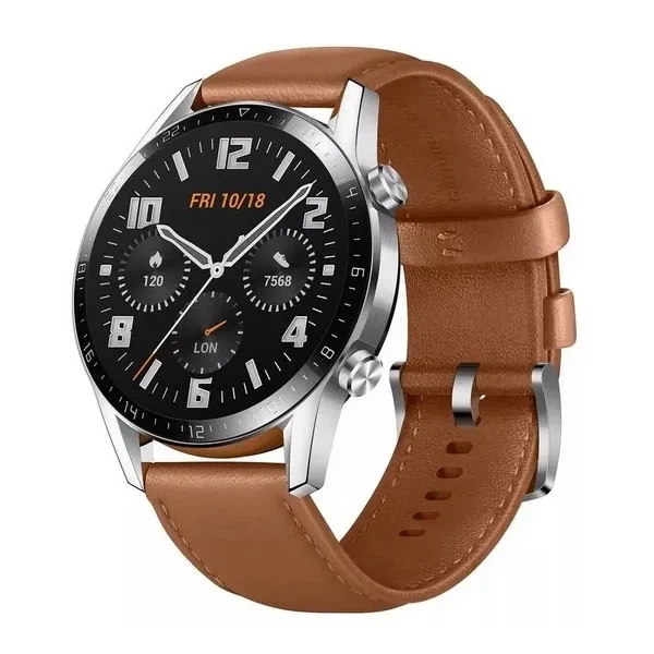 Смарт-годинник Huawei Watch GT 2 Sport 46mm / GPS / Bluetooth 5.1 / Вологозахист 5 АТМ / До 14 днів роботи / Lite OS / Pebble Brown (LTN-B19) Б/В - Фото 1 Смарт-годинник Huawei Watch GT 2 Sport 46mm / GPS / Bluetooth 5.1 / Вологозахист 5 АТМ / До 14 днів роботи / Lite OS / Pebble Brown (LTN-B19) Б/В - зображення 1
