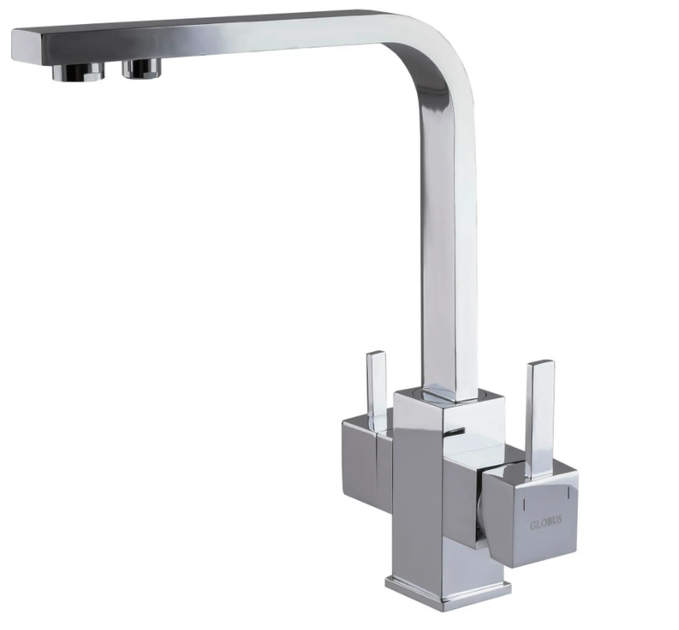 Змішувач трипозиційний Globus Lux LAZER GLLR-0111 (під осмос та хол/гор. воду) - изображение 2