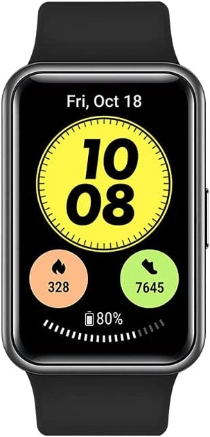 Смарт-годинник Huawei Watch Fit New 46mm / GPS / Bluetooth 5.0 / Вологозахист 5 АТМ / До 10 днів роботи / Lite OS / Graphite Black (TIA-B09) Б/В b3 - зображення 2