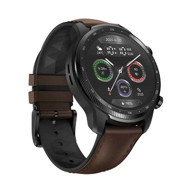 Смарт-годинник Ticwatch Pro 3 Ultra 1.4" / LTE / GPS / Wi-Fi / Bluetooth 5.0 / Водонепроникність IP68 / До 3 днів роботи / Прийом дзвінка / Black-brown Б/В - зображення 9