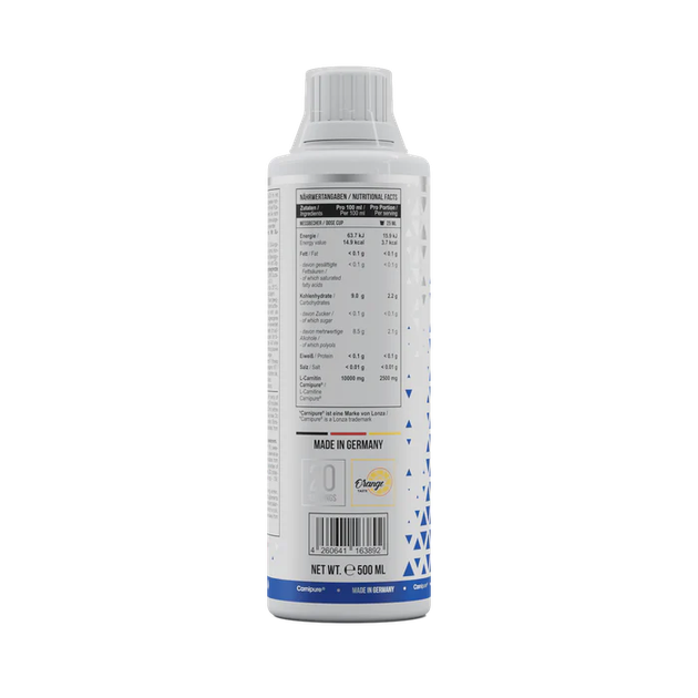 MST® Liquid L-Carnitine Жидкий Карнитин 50.000 - 500 мл Апельсин (4260641163892) - изображение 2
