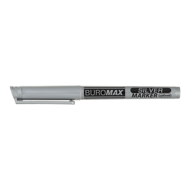 Упаковка маркеров Buromax Silver 1-2 мм серебряных 2 шт (BM.8709-24.2) - Фото 2 Упаковка маркеров Buromax Silver 1-2 мм серебряных 2 шт (BM.8709-24.2) - изображение 2