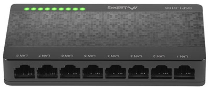 Switch Lanberg DSP1-0108 8x 100Mb/s - obraz 1