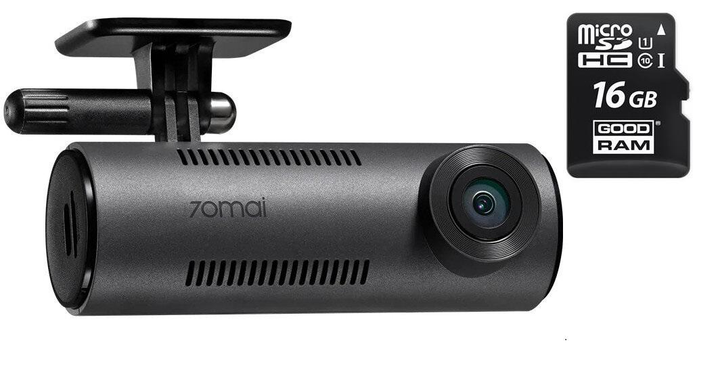 Xiaomi 70Mai M310 Smart Dash Cam CN українська прошивка + додатково кріплення на присосці та чохол MicroSD 16gb UHS-1 - зображення 1
