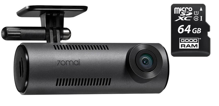 Xiaomi 70Mai M310 Smart Dash Cam CN українська прошивка + додатково кріплення на присосці та чохол MicroSD 128gb UHS-1 - зображення 1