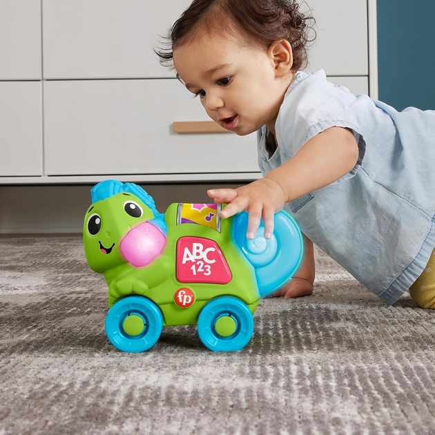 Інтеактивна іграшка для малюків Fisher-Price Link Squad Хамелеон Color Expert (0194735250035) - зображення 8