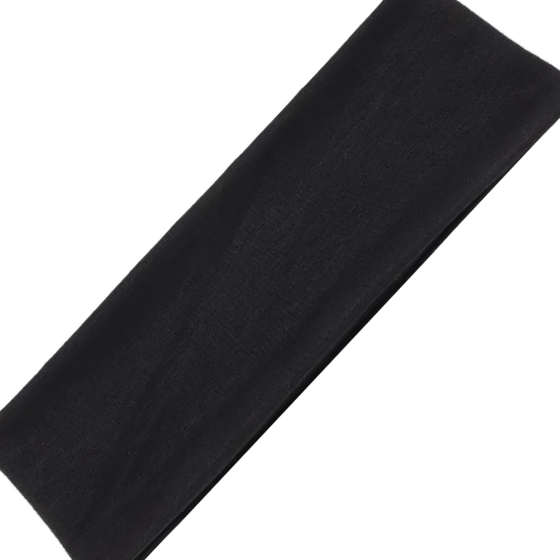 Пов'язка на голову чорна Korona Sport Black 24х8 см французький трикотаж - зображення 3