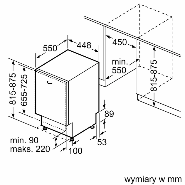 Zmywarka do zabudowy Bosch Serie 2 SPV2IKX10E - obraz 9