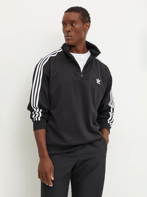 Толстовка на молнии мужская Adidas Originals Funnelneck Tt Iz4803 2XL Черная (4067894636445) 