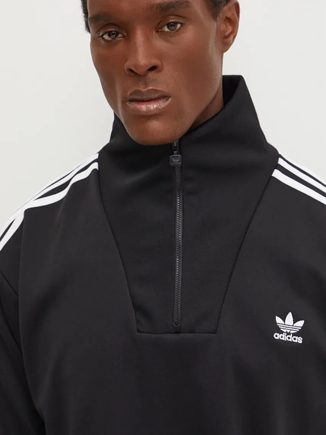 Толстовка на молнии мужская Adidas Originals Funnelneck Tt Iz4803 2XL Черная (4067894636445) - изображение 4