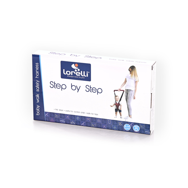 Детские вожжи - ходунки для первых шагов с ручкой Step by Step Lorelli Черный - изображение 2