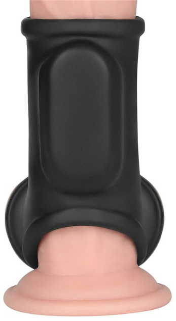 Насадка на пеніс з вібрацією Lovetoy Silk Knights Ring with Scrotum Sleeve (225280000000000000) - зображення 3