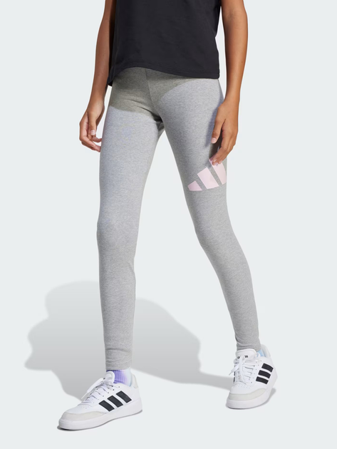 Детские лосины для девочки Adidas Jg Bl Leg 230 JC9631 122-128 см Серый/Белый (4067901467642) 
