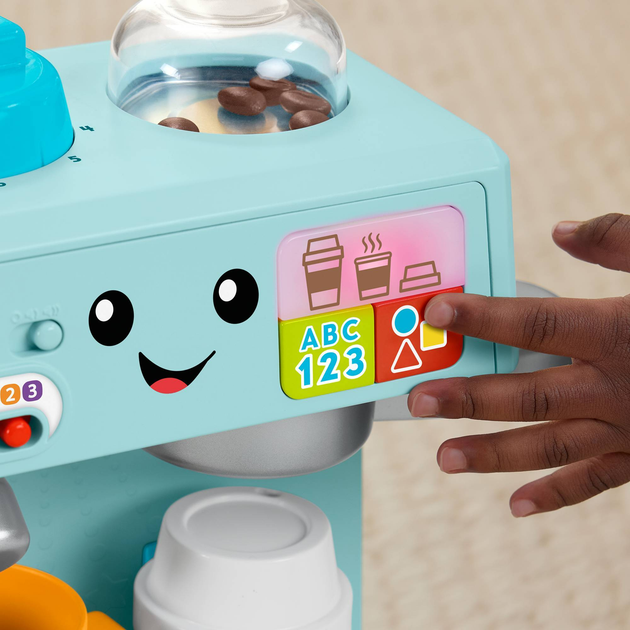 Ігровий набір Fisher-Price Laugh & Learn Кавоварка HYT02 (0194735254804) - зображення 6