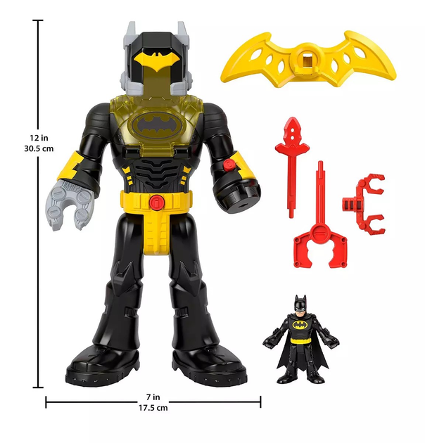 Figurka Fisher Price Imaginext DC Super Friends Interaktywny Egzorobot Batman HYG31 (0194735245901) - obraz 3